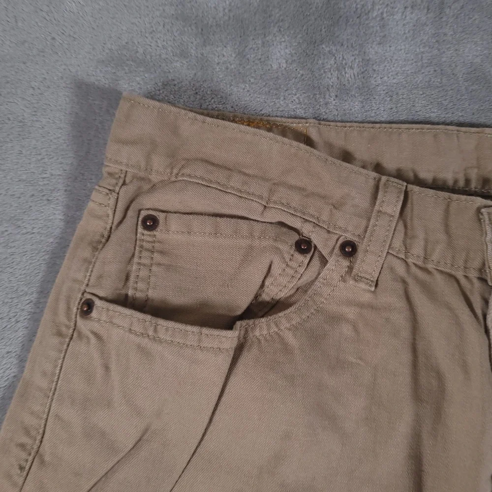 Levi's 505 Jean Mens 36x29 (Fits 34x29) Tan Straight Leg Cotton Denim‎ Pants